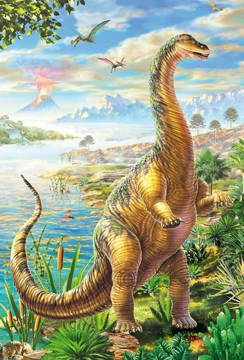 Majestueux sauropode au long cou