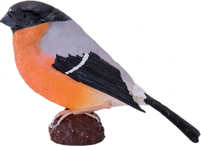 MOJO figurine bouvreuil pivoine – petit oiseau réaliste en PVC sans phtalates
