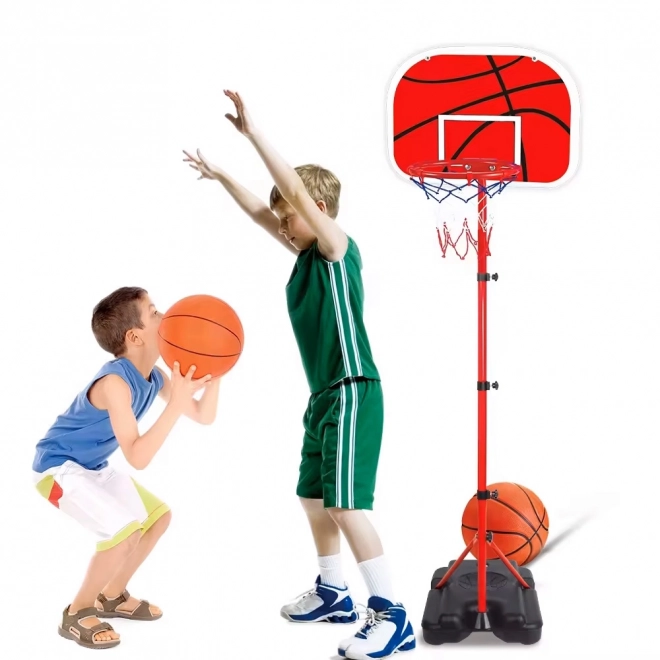 Panier de basket pour enfants avec hauteur réglable et pompe