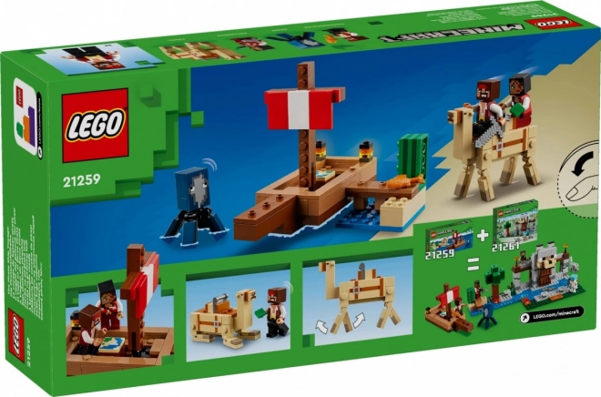 LEGO Minecraft 21259 Voyage à bord du navire pirate