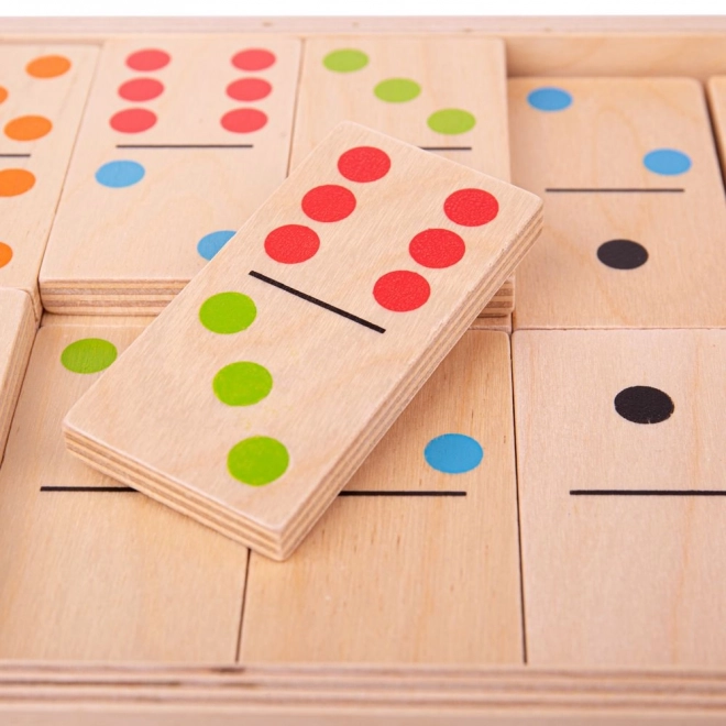 Bigjigs Toys Grand jeu de dominos en bois