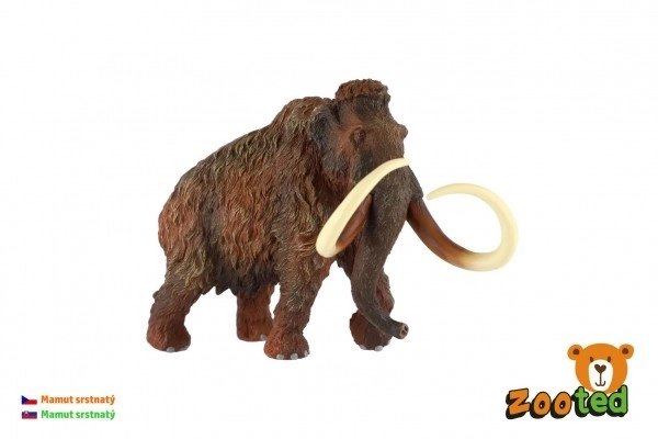 Mammouth laineux figurine en plastique 18cm dans un sac