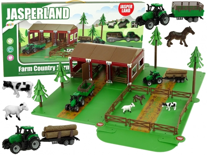 Farma Stodola Hébergement des animaux Ferme Deux tracteurs