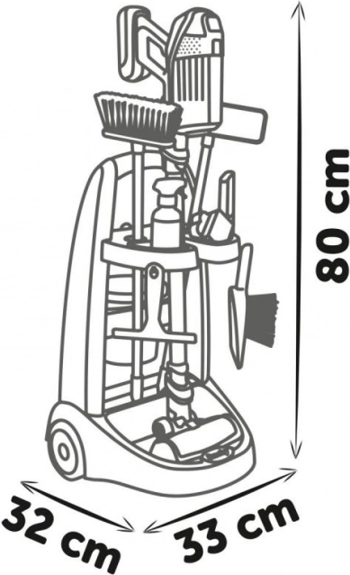Chariot de ménage pour enfant avec aspirateur Rowenta