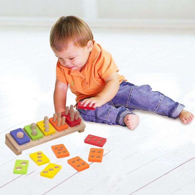 WONDERWORLD puzzle en bois – nombres colorés 1–5