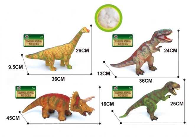 Dinosaure interactif 36 cm - 4 types
