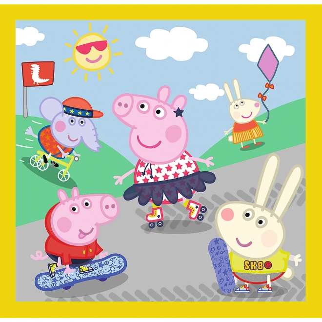 Puzzle 3v1 - Petit Cochon Peppa