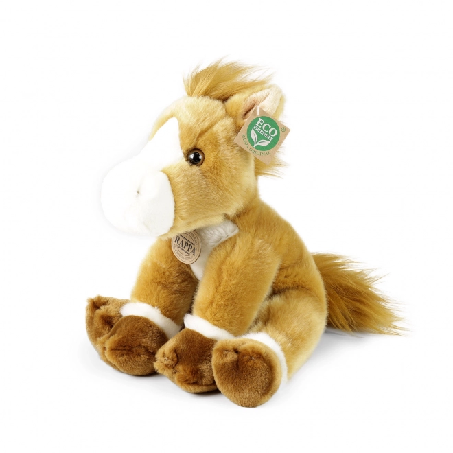 Cheval en peluche assis 30 cm ECO FRIENDLY