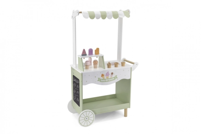 Stand de crème glacée en bois