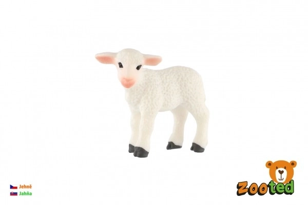 Agneau domestique en plastique zooted 5cm dans un sac