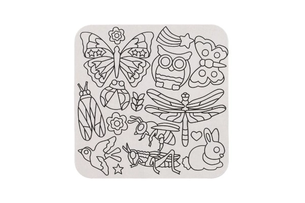 Ensemble créatif avec images animales scintillantes en feuille