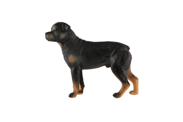 Figurine en plastique de chien Rottweiler 8cm