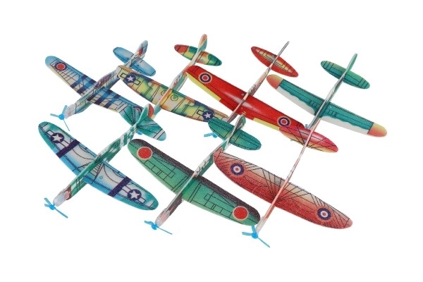 Avion à lancer en mousse 18 cm mix