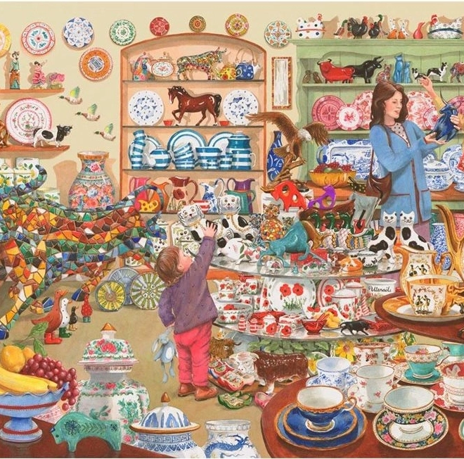 Puzzle Taureaux dans le magasin de porcelaine 1000 pièces