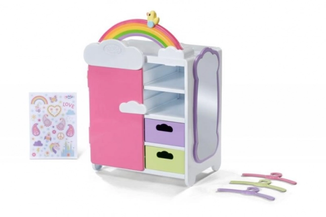 Armoire arc-en-ciel pour poupées BABY born