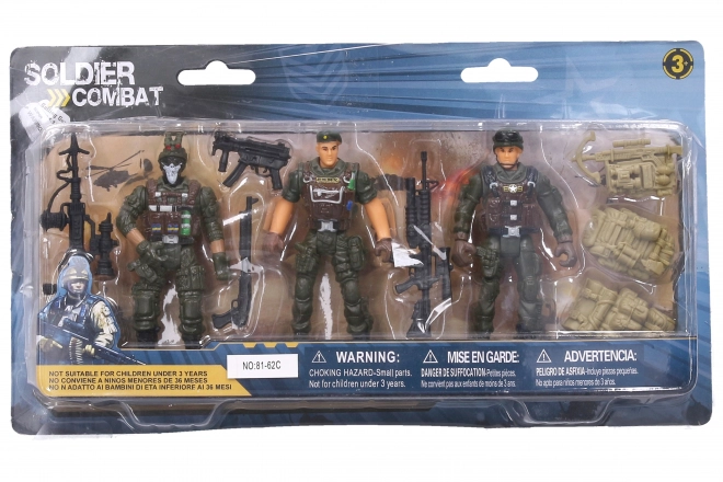 Figurines de soldats 11 cm et armes