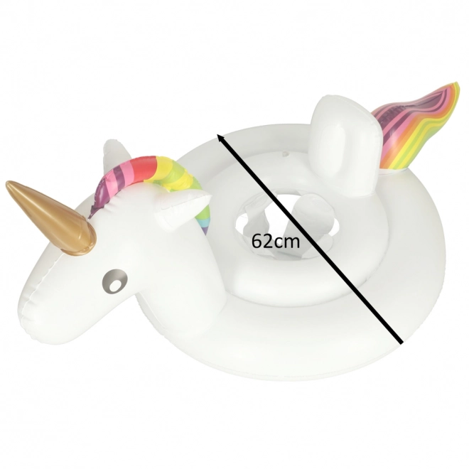 Bouée gonflable enfant avec licorne et siège 70 cm