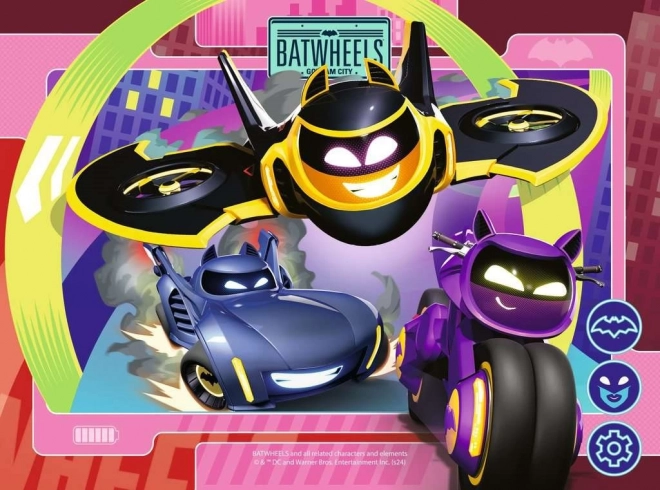 Puzzle Batwheels de Ravensburger, 4en1