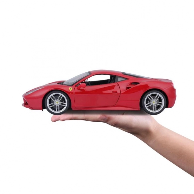 Voiture en métal Ferrari 488 GTB rouge