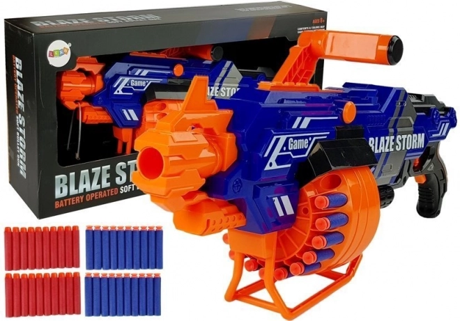 Grand blaster en mousse avec chargeur tambour et 40 projectiles
