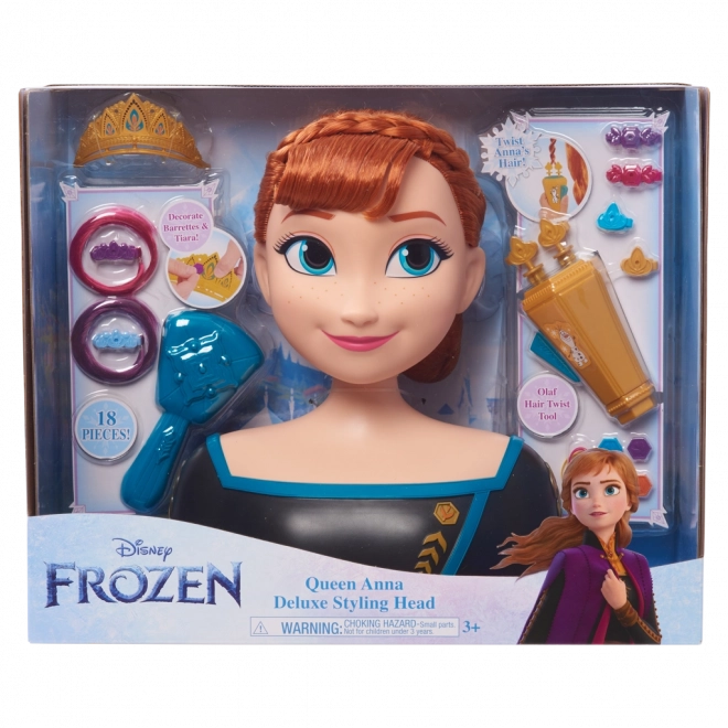 Tête de coiffure de luxe Anna du Royaume de Glace