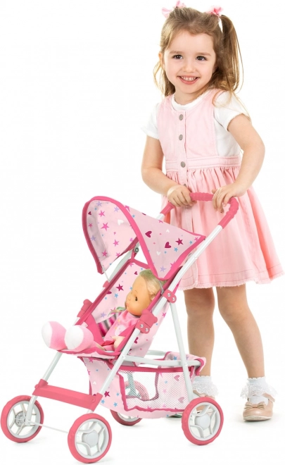 CHIPOLINO Poussette sportive pour poupées Alice – rose