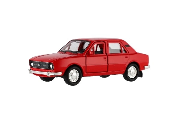 Auto Welly Škoda 105L métal/plastique 11cm 1:34-39 en roue libre 4 couleurs en boîte 15x7x7cm