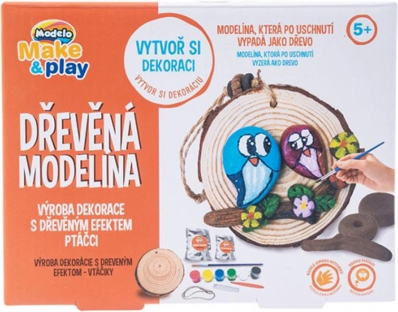 Pâte à modeler en bois pour enfants – oiseaux