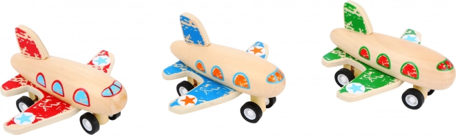 Petit Avion à Ressort en Bois 1 pc Bleu Small Foot