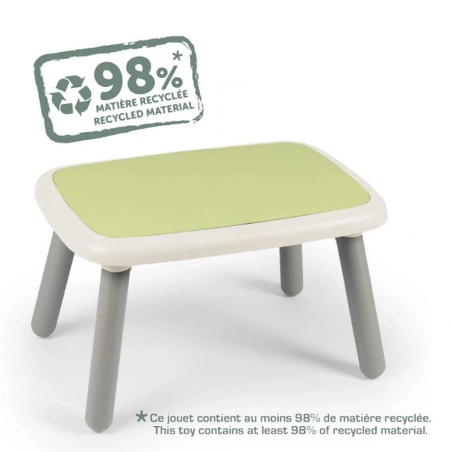 Petite table verte pour enfants