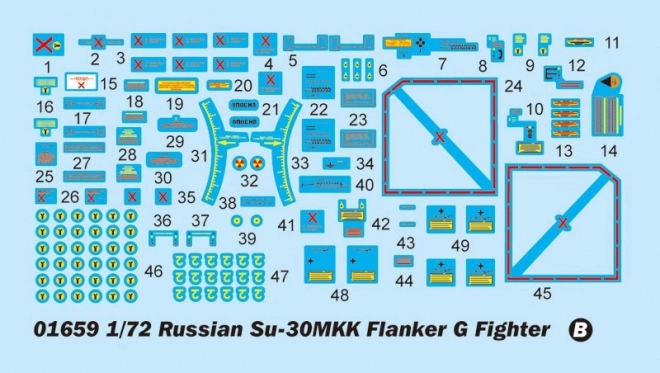 Avion de chasse russe Su-30MKK Flanker G