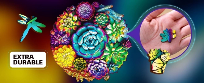 Puzzle en bois d'évasion EscapeWelt Succulentes 200 pièces