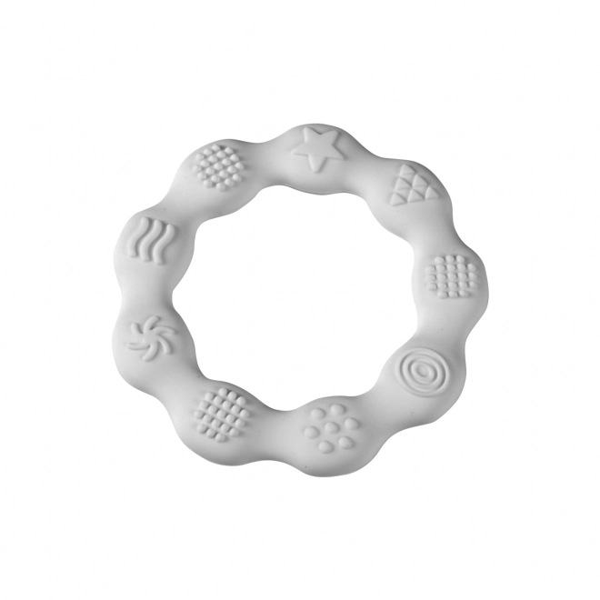 Anneau de dentition en silicone blanc