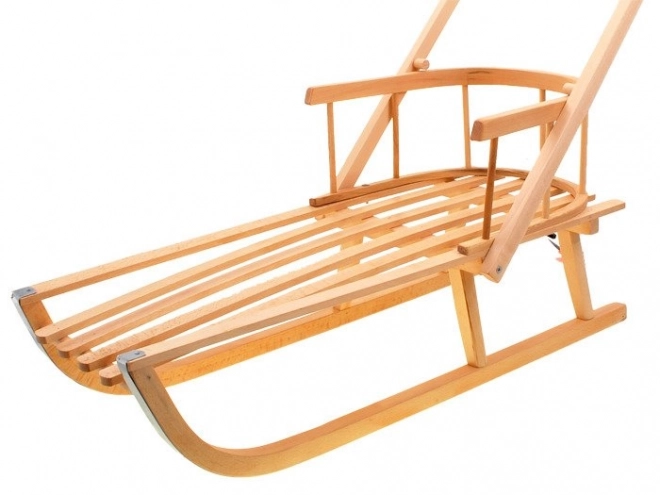 Luge en bois polonaises avec barre de poussée SP0370