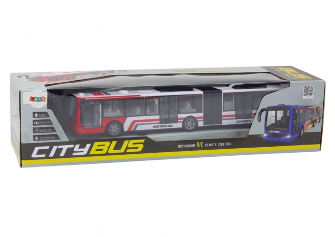 Bus urbain rouge/blanc télécommandé RC