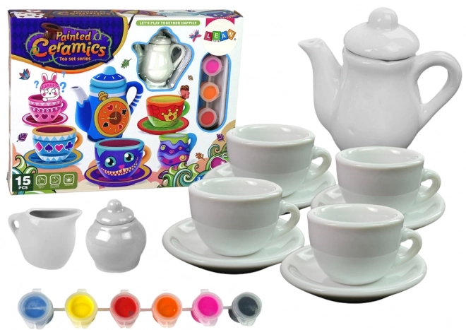 Ensemble de thé créatif DIY pour la peinture sur porcelaine