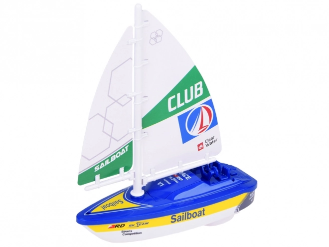 Voilier coloré avec batteries ZA5234 – Bleu