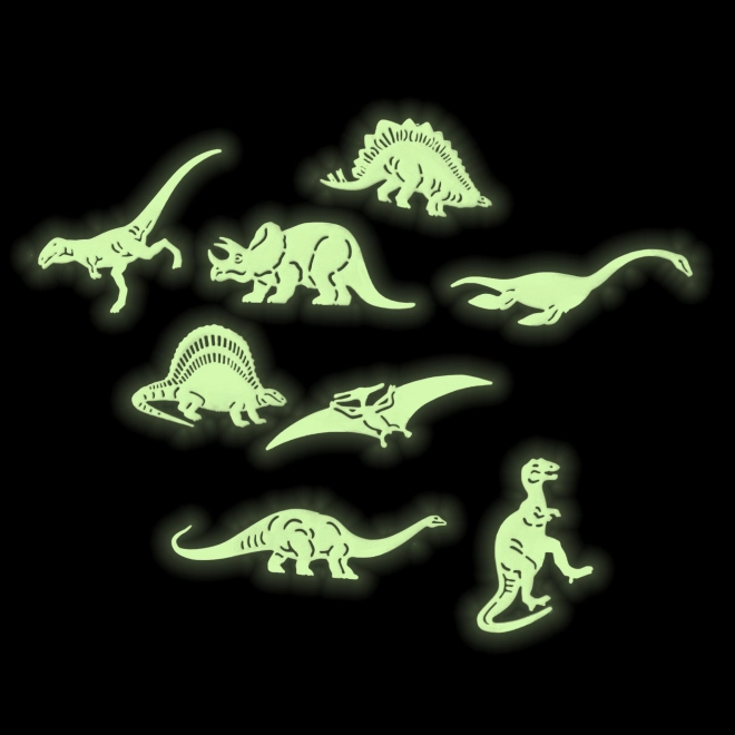Formes de dinosaures - brillent dans le noir