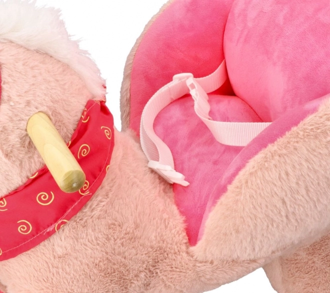 Licorne rose avec siège auto
