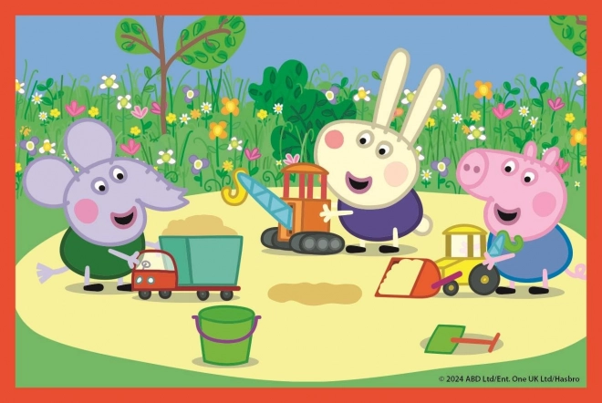 CLEMENTONI Cubes illustrés Peppa Pig, 6 cubes