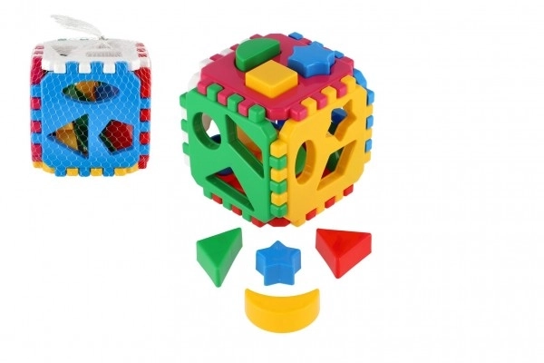 Cube plastique encastrable 12x12cm en filet 12m+
