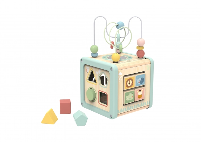Cube multifonction en bois WOOPIE GREEN