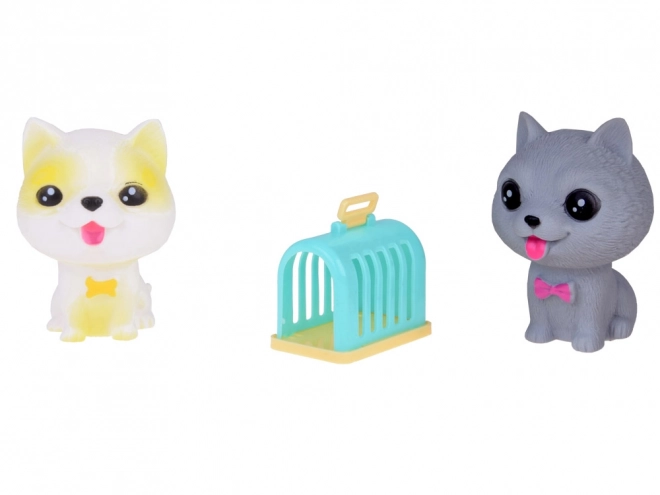 Ensemble de figurines en caoutchouc de chiens