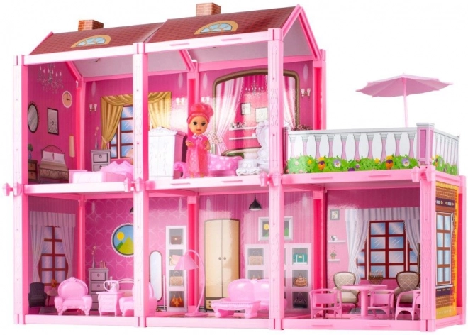 Villa pour poupées avec poupée à assembler