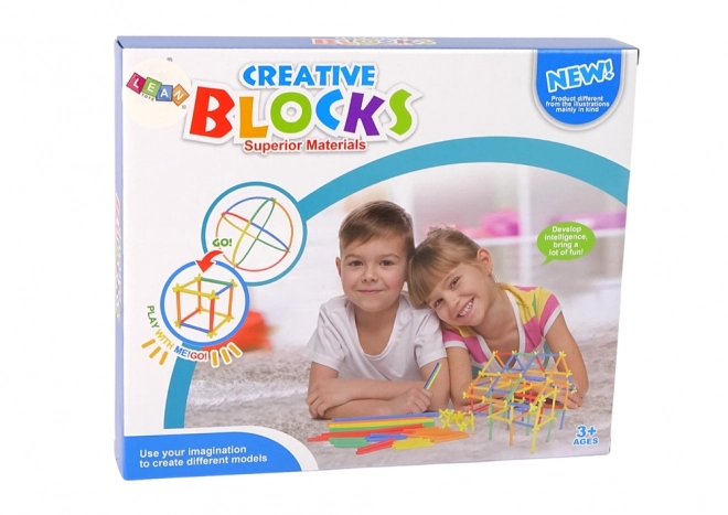 Jeu de construction de tiges et pailles