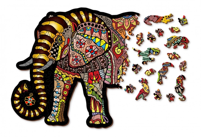 Puzzle en bois Wooden City Éléphant magique 150 pièces EKO