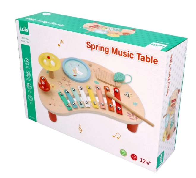 Table de musique printanière