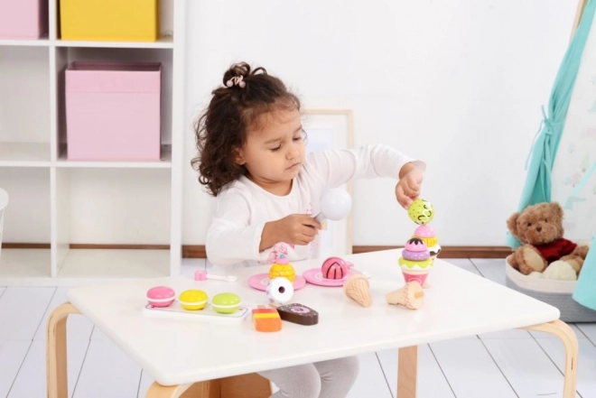 Ensemble de glaces en bois - 25 glaces
