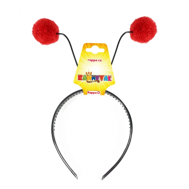 Serre-tête coccinelle avec antennes pour enfants