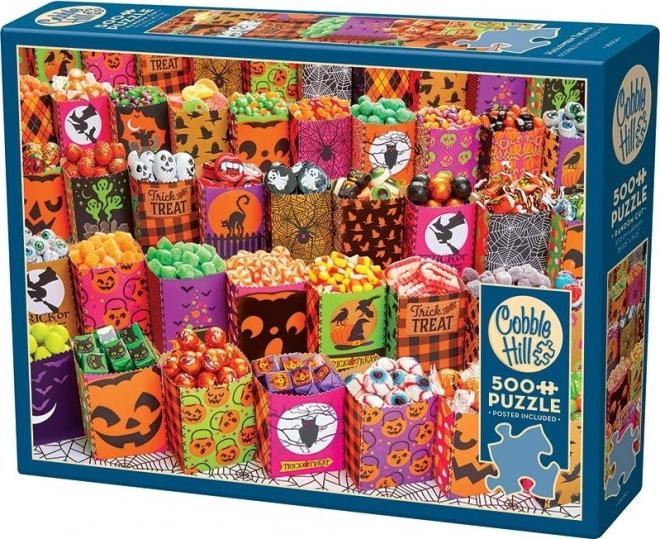 Puzzle COBBLE HILL Bonbons d'Halloween 500 pièces